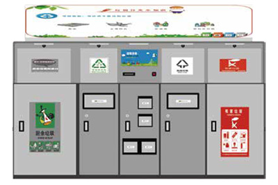多種類垃圾分類收集箱